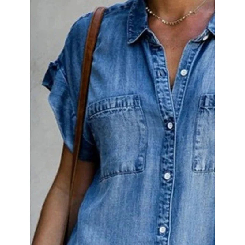 Vestido Camisa Jeans