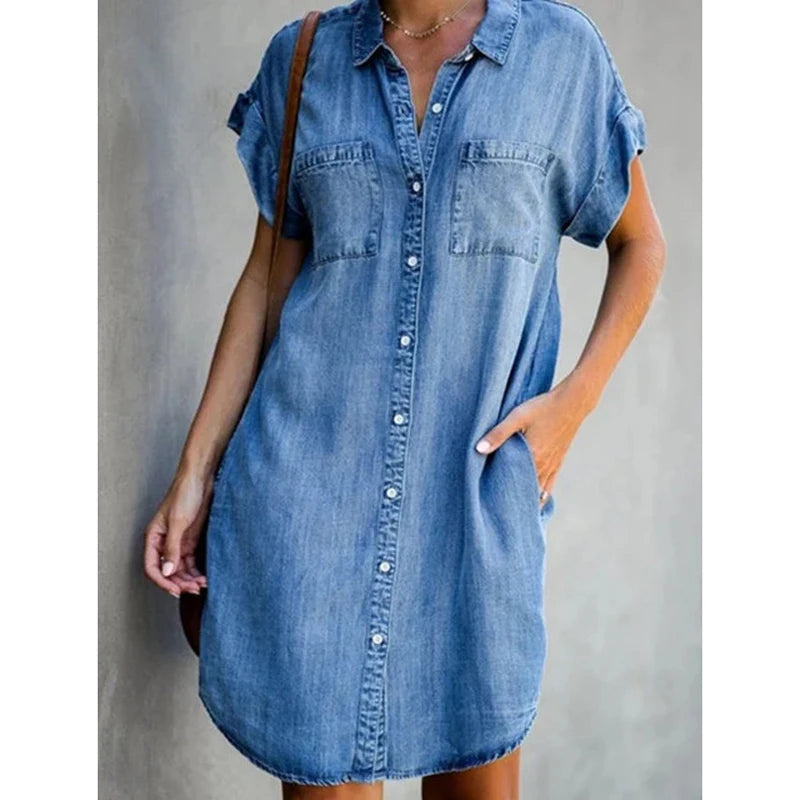 Vestido Camisa Jeans